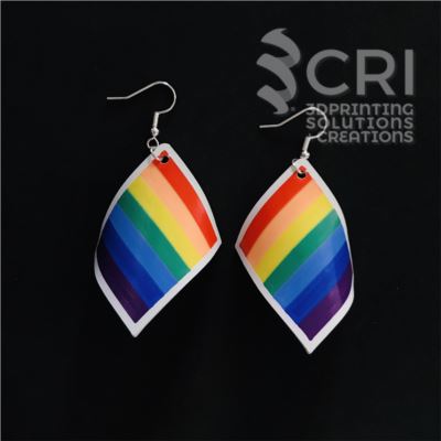 Orecchini Rainbow stampa 3d